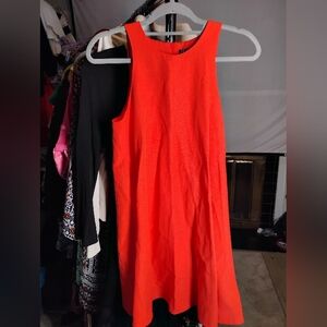 Zara Bold Red Sleeveless Dress